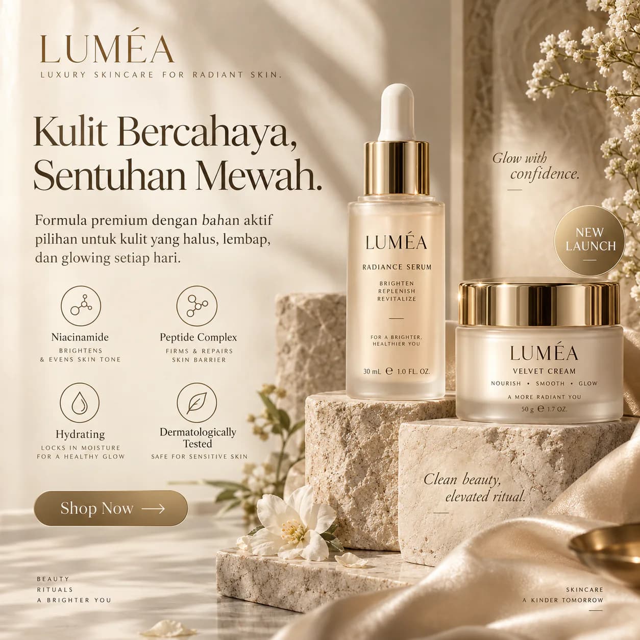 Peluncuran skincare Luméa