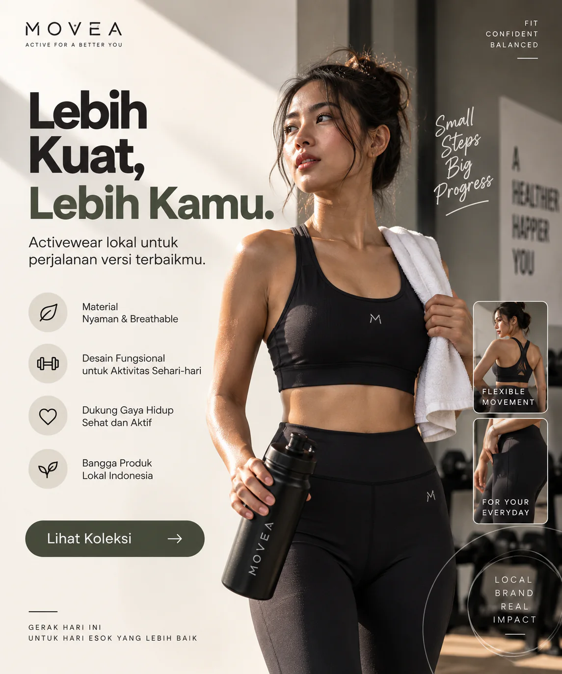 Kampanye activewear Movea
