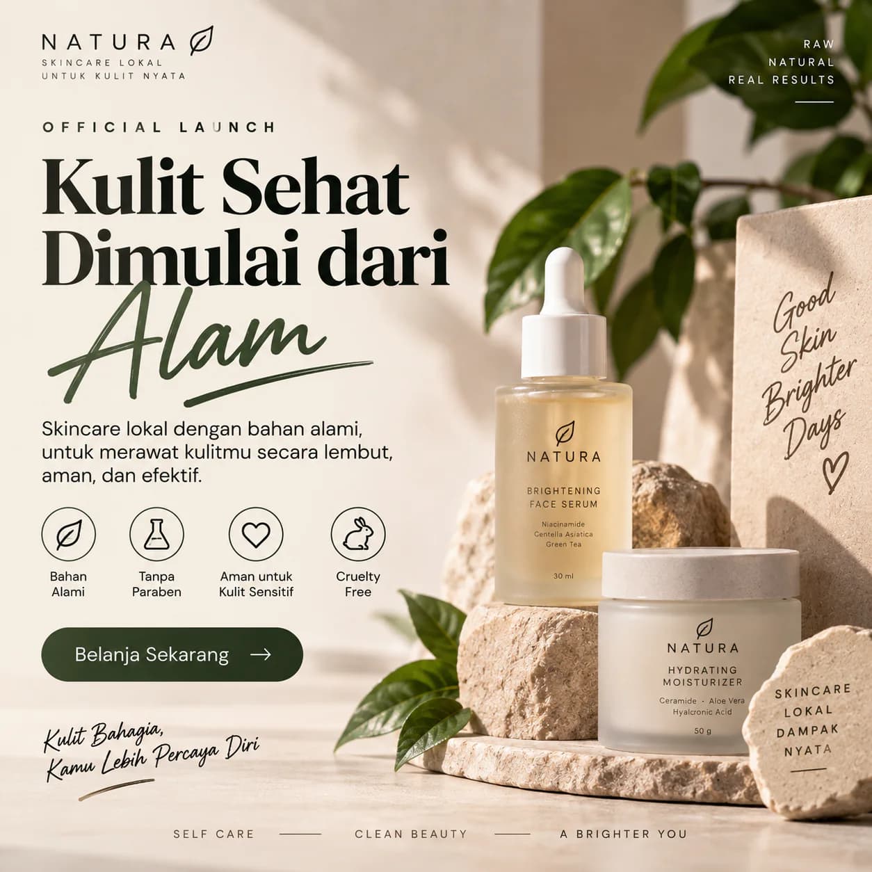 Peluncuran skincare Natura